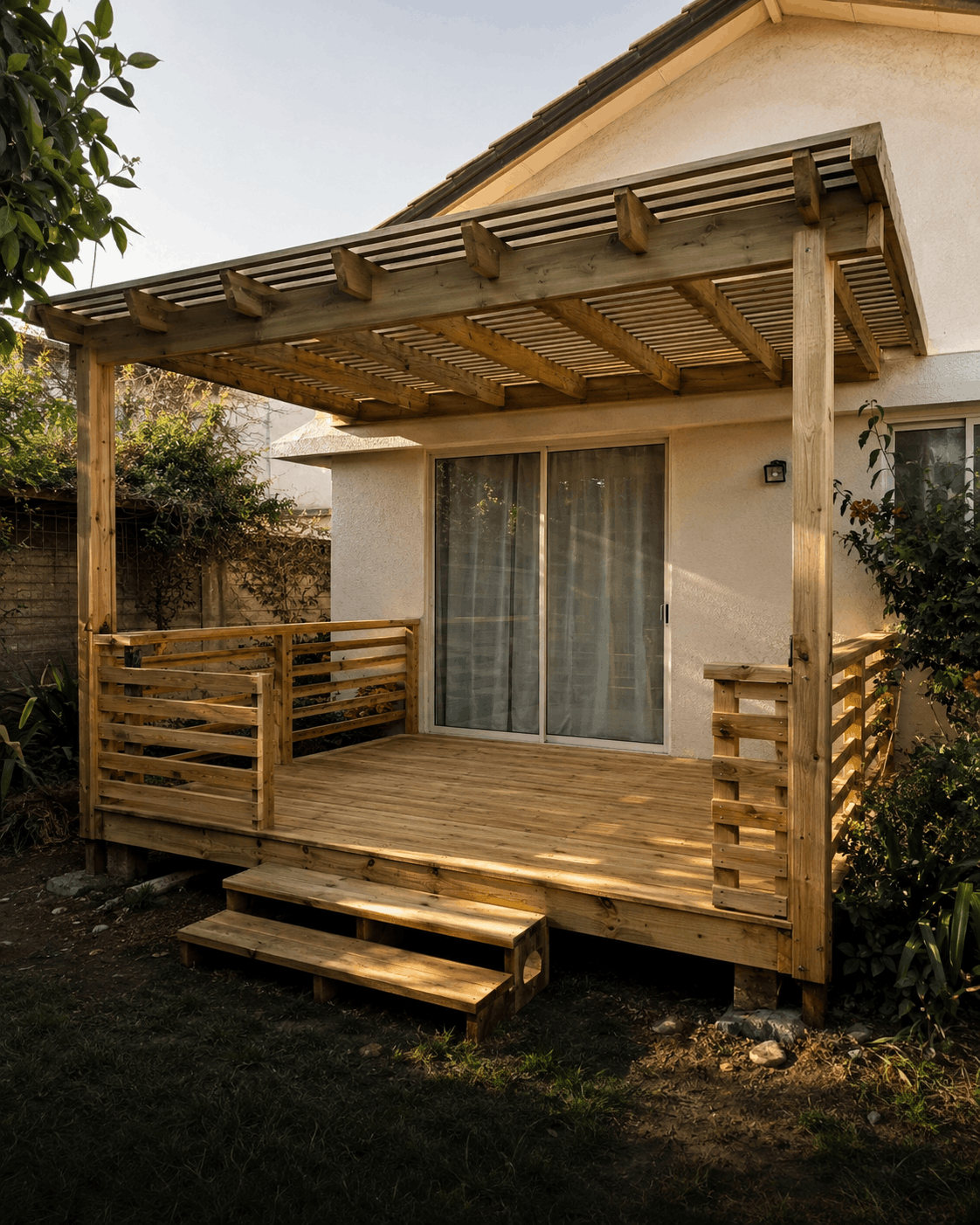 Construcción de terraza en madera